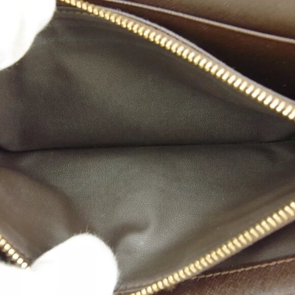 CELINE wallet macadam beige PVC ?~ leather Authentic USED - Picture 8 of 9